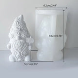 Christmas Candle Mold Santa Claus Gnome Dwarf Silicone Molds