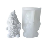 Christmas Candle Mold Santa Claus Gnome Dwarf Silicone Molds