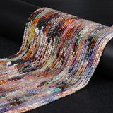 2mm Natural Stone Quartz Beads Round Mixed Stone Loose Beads for Jewelry Making