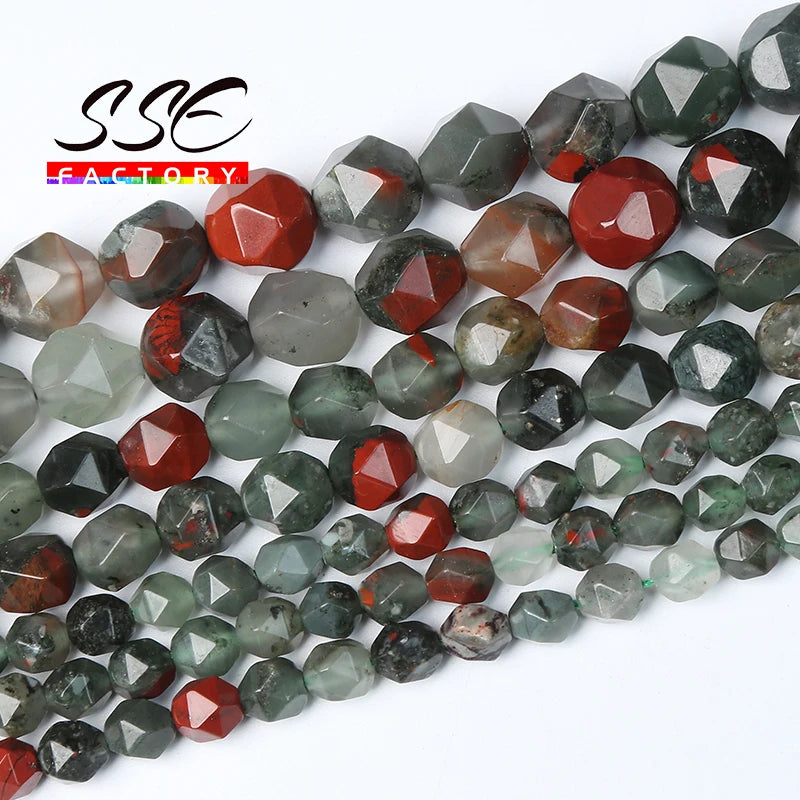African Blood Jasper Beads Natural Stone Round Spacer Beads 6 8 10mm
