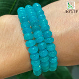 Faceted Amazonite Rondelle Beads 8mm