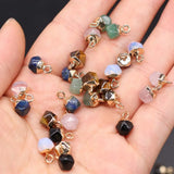 Azuki Bean Gemstone Pendant DIY Jewelry Crafts 6x6mm