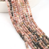 Faceted Lace Rhodonite 2/3mm Natural Stone Beads 15inch
