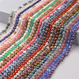 Faceted Coin Stone Beads Natural Quartzs Jaspers Round Flat Beads