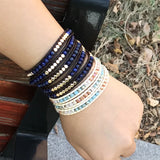 Crystal Wrap Bracelet Geometric Alloy Beads Boho Bracelet