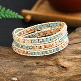 Crystal Wrap Bracelet Geometric Alloy Beads Boho Bracelet