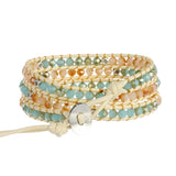 Crystal Wrap Bracelet Geometric Alloy Beads Boho Bracelet