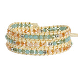 Crystal Wrap Bracelet Geometric Alloy Beads Boho Bracelet
