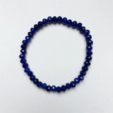 Faceted Deep Gemstone Sapphire Jade Bracelet Natural Stone Bead Student Jewelry