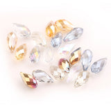 Faceted Drop Glass Beads Teardrop Crystal Pendant DIY Necklace Bracelet