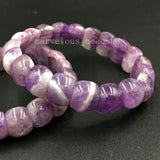 Faceted Egg Stone Stretch Bracelet