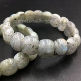 Faceted Egg Stone Stretch Bracelet