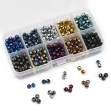 Czech Crystal Bead Kit 3 4 6mm Glass Loose Space Beads for Jewelry Set