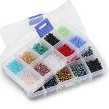 Czech Crystal Bead Kit 3 4 6mm Glass Loose Space Beads for Jewelry Set