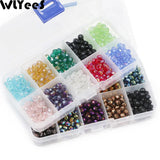 Czech Crystal Bead Kit 3 4 6mm Glass Loose Space Beads for Jewelry Set