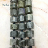 Faceted Sunstone Nugget Beads, High Raw Quartz Gems, BG18275