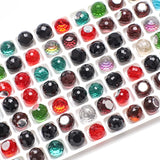 Red Faceted Glass Round Beads 6/8/10/12mm