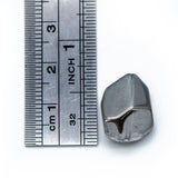 Faceted Glass Unique Beads 16mm Sparkly Grey (GM005-13) 38 beads