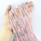 Faceted 2/3/4mm Kyanite Morganite Amethyst Garnet Seed Beads