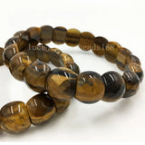 Faceted Tiger's Eye Labradorite Goldstone Bracelet