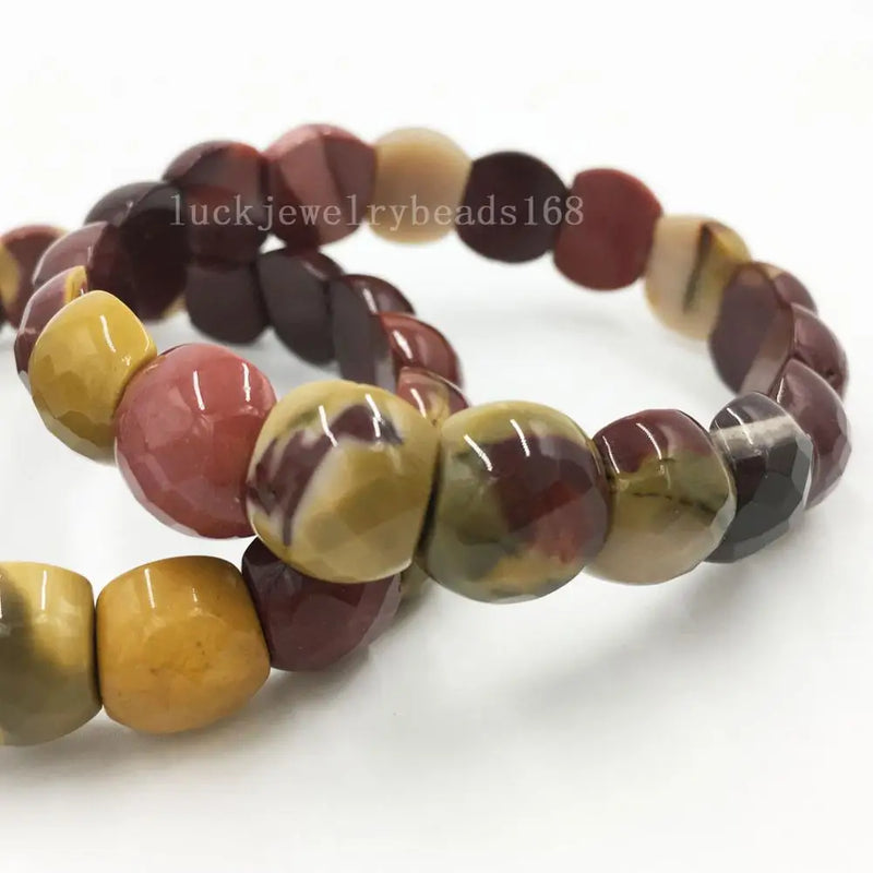 Faceted Tiger's Eye Labradorite Goldstone Bracelet