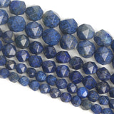 Faceted Lapis Lazuli Natural Stone Beads for Jewelry Making