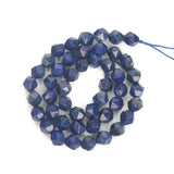 Faceted Lapis Lazuli Natural Stone Beads for Jewelry Making