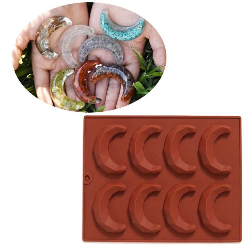 Moon Pendant Silicone Mold Resin Casting Tools