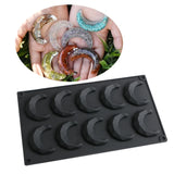 Moon Pendant Silicone Mold Chocolate Wax Diamond Resin Casting Tools