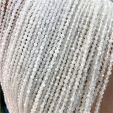 Faceted 2-3mm Zircon Quartz Amethyst Ruby Agate Seed Beads for Jewelry Making