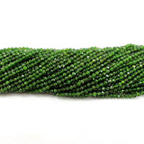 Green Diopside Small Seed Beads 2/3/4/5MM Loose Round Beads