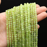Natural Olivines Beads Round Shape Agates Loose Beaded 4mm