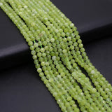 Natural Olivines Beads Round Shape Agates Loose Beaded 4mm