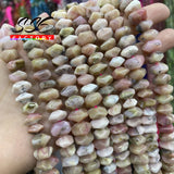 Pink Opal Stone Beads Irregular Cut Loose Spacer Beads for Jewelry Making