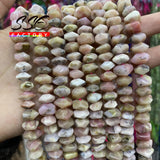 Pink Opal Stone Beads Irregular Cut Loose Spacer Beads for Jewelry Making