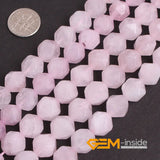 Natural Pink Rose Quartzs Beads Strand 15 Inches