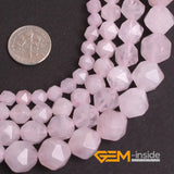 Natural Pink Rose Quartzs Beads Strand 15 Inches
