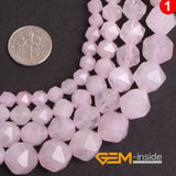 Natural Pink Rose Quartzs Beads Strand 15 Inches