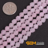 Natural Pink Rose Quartzs Beads Strand 15 Inches
