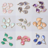 Drop Shape Natural Quartz Pendant for Jewelry Making