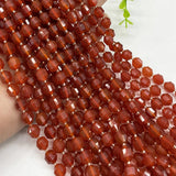 8mm Red Agate Beads Loose Stone Barrel Bead DIY Jewelry Making