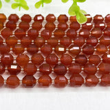 8mm Red Agate Beads Loose Stone Barrel Bead DIY Jewelry Making