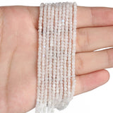 3mm Natural Stone Beads Moonstone Mauve Jade Garnet DIY Jewelry