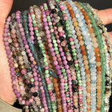 2/3/4mm Emeralds Agates Crystal Gems Loose Beads for Jewelry Making
