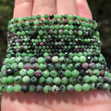 2/3/4mm Ruby Zoisite Beads for Jewelry Making 15inch