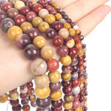 Faceted Mookaite Stone Beads Round 4-12MM
