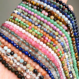 Faceted Opal Tourmaline Turquoises Waist Seed Beads 2mm 3mm