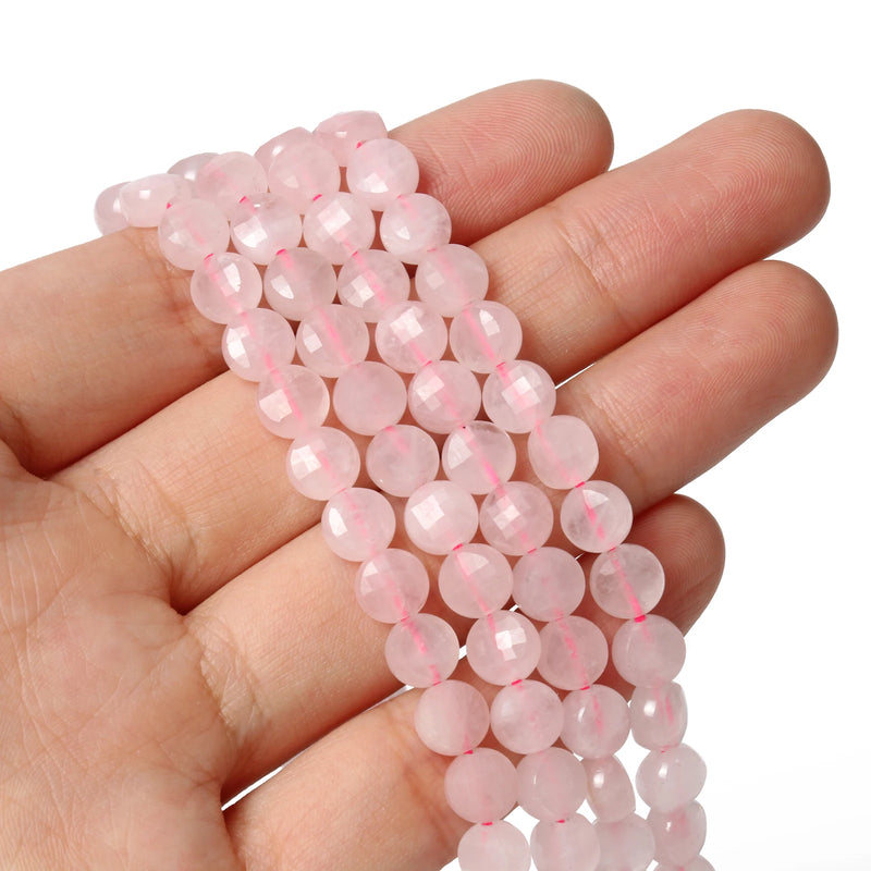 Natural Stone Beads Turquoises Agates Flat Round Loose Spacer Beads 6mm 7mm 15'