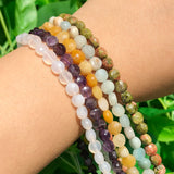 Natural Stone Beads Turquoises Agates Flat Round Loose Spacer Beads 6mm 7mm 15'