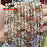 Watermelon Tourmaline Crystal Beads Spacer Beads 6-10mm